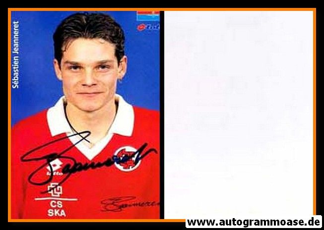 Autogramm Fussball | Schweiz | 1996 Lotto | Sebastien JEANNERET