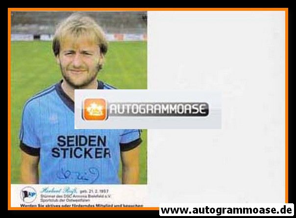 Autogramm Fussball | DSC Arminia Bielefeld | 1982 | Herbert REISS