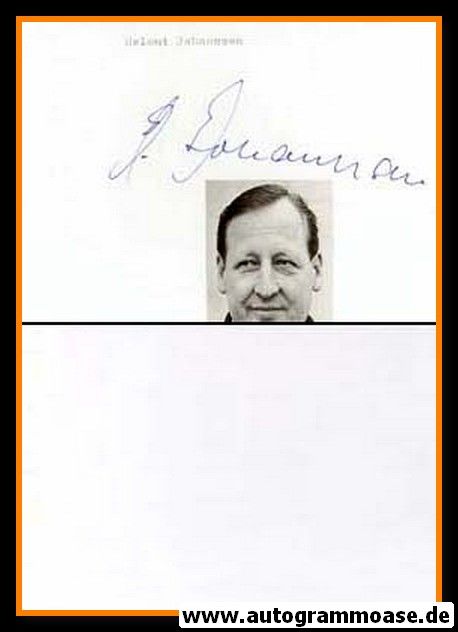 Autograph Fussball | Helmuth JOHANNSEN 