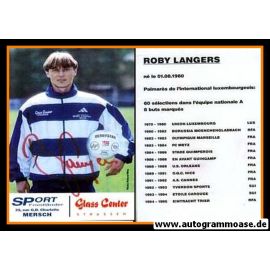 Autogramm Fussball | Luxemburg | 1990er | Roby LANGERS (Portrait Color)