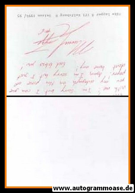 Autograph Fussball | Mike LAPPER 