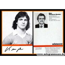 Autogramm Fussball | DFB | 1980er | Thomas KEMPE (Portrait SW) Wüstenrot