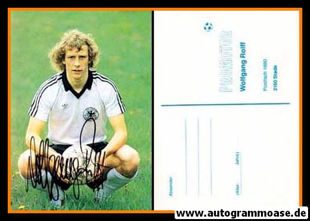 Autogramm Fussball | DFB | 1970er | Wolfgang ROLFF (Portrait Color)