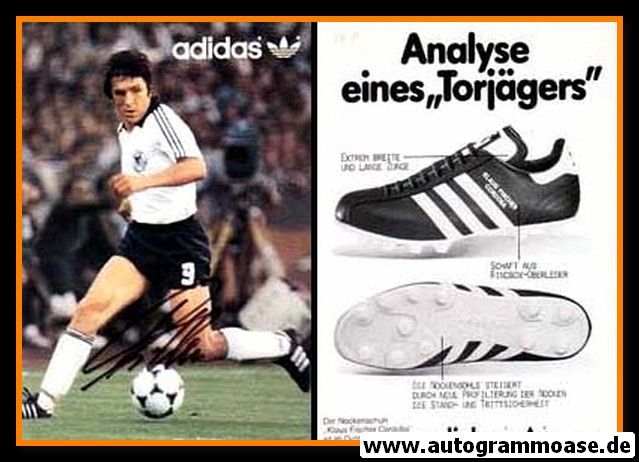 Autogramm Fussball | DFB | 1982 Adidas | Klaus FISCHER