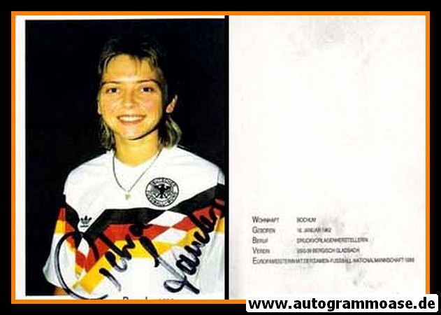 Autogramm Fussball (Damen) | DFB | 1980er | Petra LANDERS