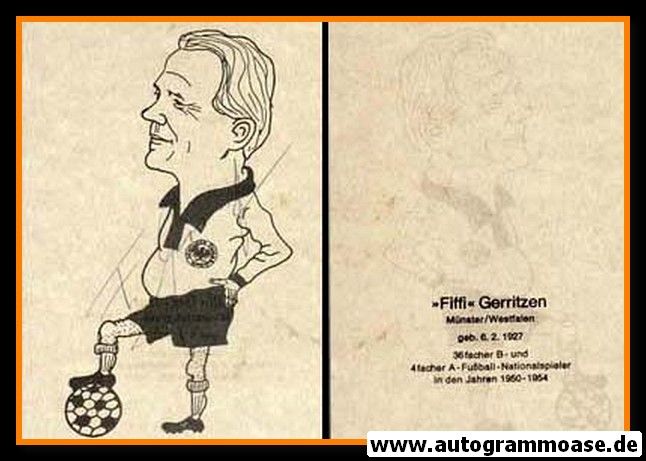 Autogramm Fussball | DFB | Felix GERRITZEN (Zeichnung)