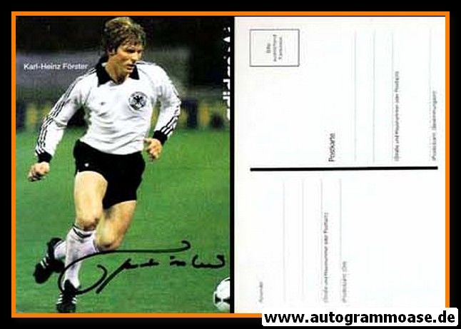 Autogramm Fussball | DFB | 1982 Adidas | Karl-Heinz FÖRSTER