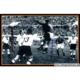 Autogramme Fussball | DFB | 1955 Foto | HERKENRATH + STOLLENWERK (Spielszene Italien)