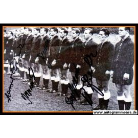 Mannschaftsfoto Fussball | DFB | 1959 + 6 AG (Benthaus, Erhardt, Schmidt, Seeler, Stollenwerk, Szymaniak) Niederlande
