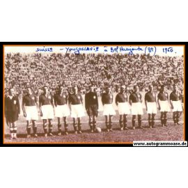 Mannschaftsfoto Fussball | Schweiz | 1950 WM + AG Willy KERNEN (Spiel Jugoslawien)