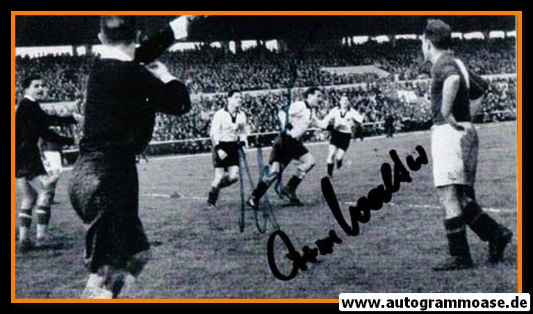 Autogramme Fussball | DFB + Jugoslawien | 1952 Foto | Ottmar WALTER + Vladimir BEARA (Spielszene SW)