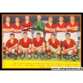 Mannschaftsfoto Fussball | Manchester United | 1956 + AG Bill FOULKES