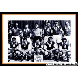 Mannschaftsfoto Fussball | Stade Reims | 1950 + AG Armand PENVERNE (Pokalsieg)