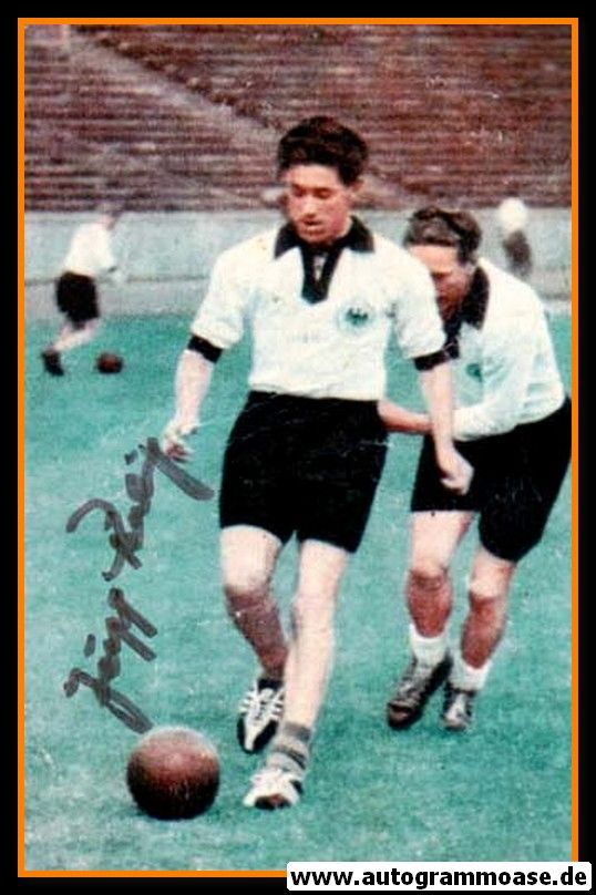 Autogramm Fussball | DFB | 1950 Foto | Josef RÖHRIG (Spielszene Color Herrmann)