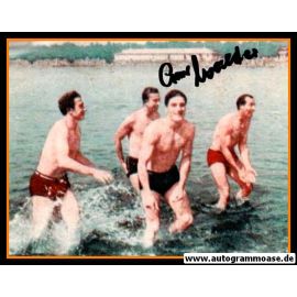 Autogramm Fussball | DFB | 1950 Foto | Ottmar WALTER (Gruppenbild Meer)
