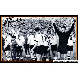 Autogramme Fussball | DFB | 1962 WM Foto | 3 AG (Erhardt, Kraus, Seeler) Jubel Chile