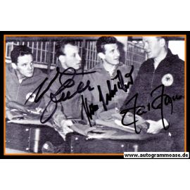 Autogramme Fussball | DFB | 1962 WM Foto | 3 AG (Haller, Schäfer, Seeler) Gruppenbild