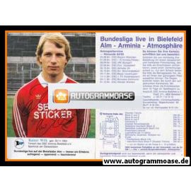 Autogramm Fussball | DSC Arminia Bielefeld | 1984 | Rainer WILK