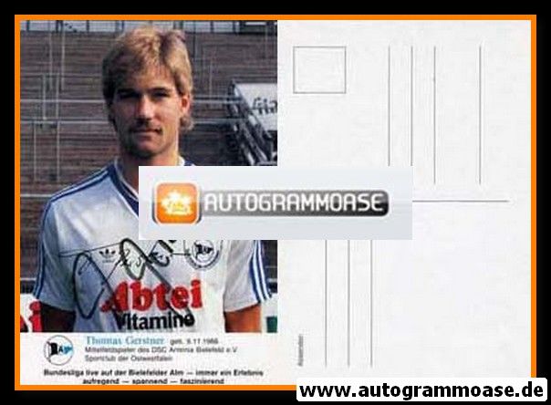Autogramm Fussball | DSC Arminia Bielefeld | 1985 | Thomas GERSTNER (2)