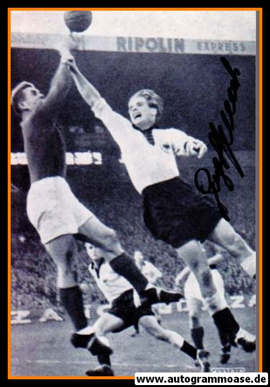 Autogramm Fussball | DFB | 1952 Foto | Georg STOLLENWERK (Spielszene Frankreich)