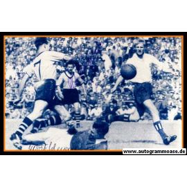 Autogramme Fussball | Borussia Dortmund / Hamburger SV | 1957 Foto | Alfred NIEPIEKLO + Horst SCHNOOR (Spielszene SW)