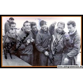 Autogramme Fussball | DFB | 1958 WM Foto | GRUPPENBILD + 6 AG