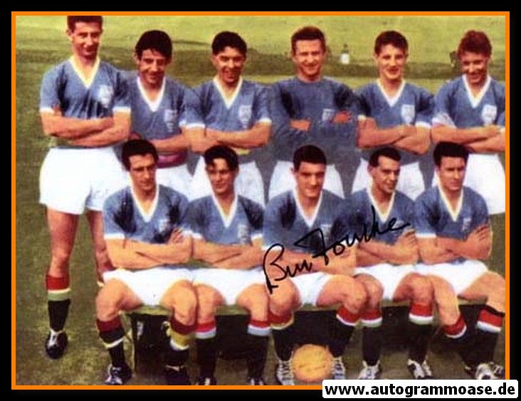 Mannschaftsfoto Fussball | Manchester United | 1958 + AG Bill FOULKES