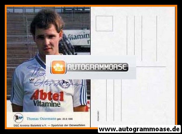 Autogramm Fussball | DSC Arminia Bielefeld | 1985 | Thomas OSTERMANN