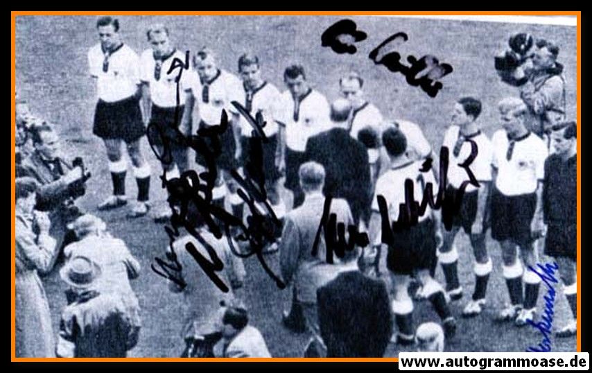 Mannschaftsfoto Fussball | DFB | 1958 WM + 6 AG (CSSR)