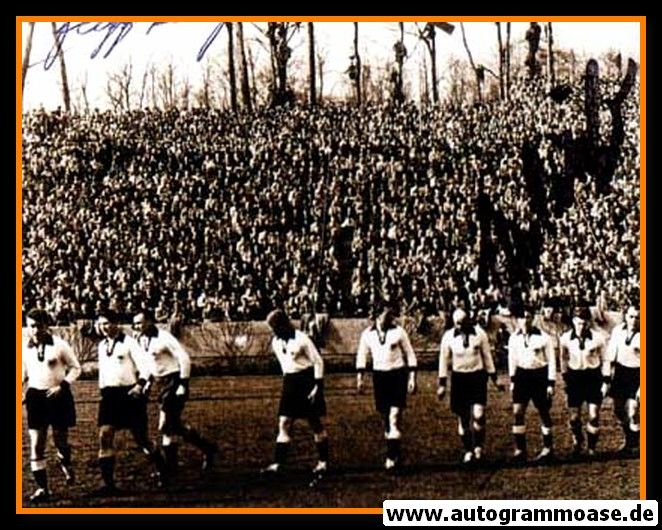 Autogramme Fussball | DFB | 1954 Foto | RÖHRIG + SCHÄFER (Einlauf Saarland)