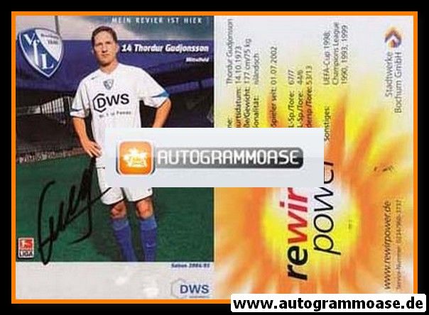 Autogramm Fussball | VfL Bochum | 2004 | Thordur GUDJONSSON