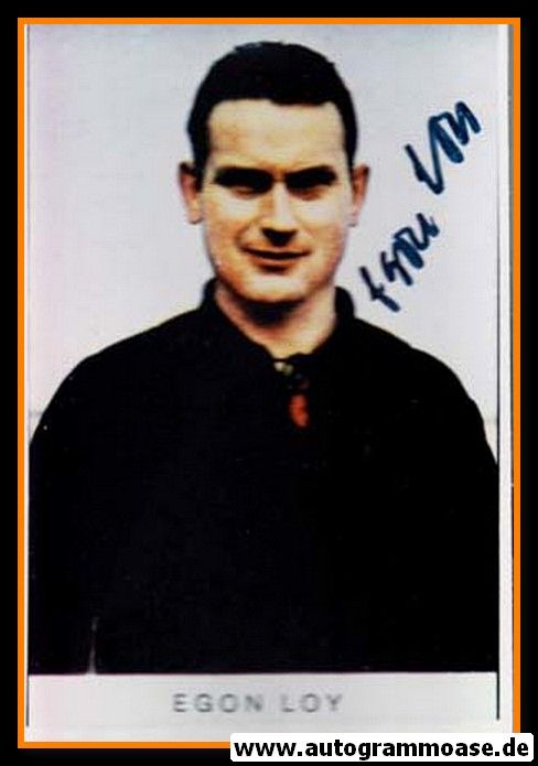 Autogramm Fussball | Eintracht Frankfurt | 1960er Foto | Egon LOY (Portrait Color)