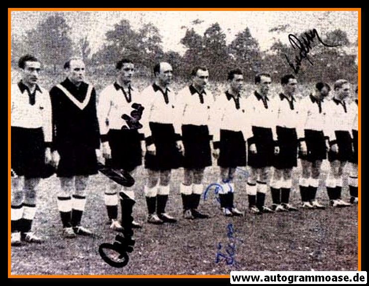 Mannschaftsfoto Fussball | DFB | 1952 Foto | 3 AG (Retter, Röhrig, O. Walter) Irland