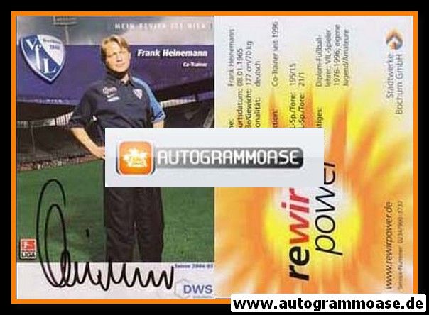 Autogramm Fussball | VfL Bochum | 2004 | Frank HEINEMANN