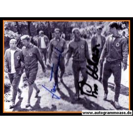 Autogramme Fussball | DFB | 1966 WM Foto | WALDLAUF + 2 AG (Maier, Tilkowski)