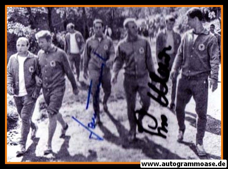 Autogramme Fussball | DFB | 1966 WM Foto | WALDLAUF + 2 AG (Maier, Tilkowski)