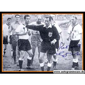 Autogramme Fussball | DFB + Schweden | 1958 WM | ERHARDT + HAMRIN (Spielszene SW)