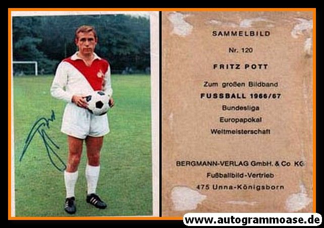 Autogramm Fussball | 1. FC Köln | 1966 | Fritz POTT (Bergmann 120)