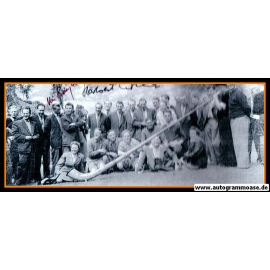 Autogramme Fussball | DFB | 1954 WM Foto | 2 AG (BIESINGER + ERHARDT) Ausflug