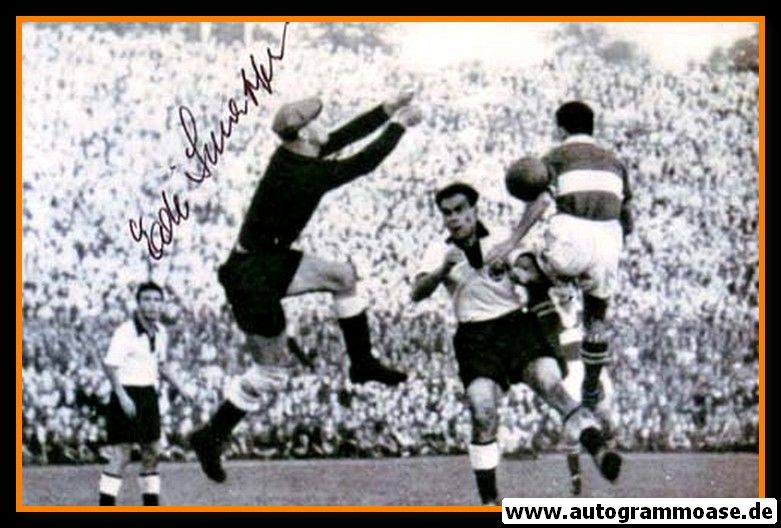 Autogramm Fussball | DFB | 1951 Foto | Eduard SCHAFFER (Spielszene Österreich)