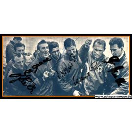 Autogramme Fussball | DFB | 1958 WM Foto | 6 AG (Angelausflug)