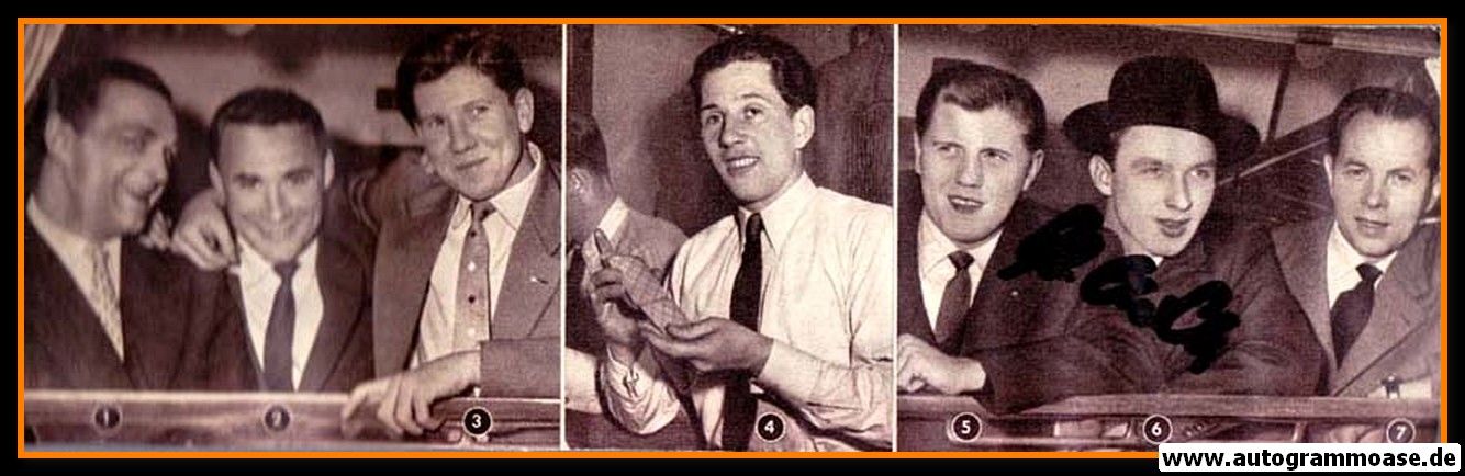 Autogramm Fussball | DFB | 1950er | Alfred SCHMIDT (Collage)