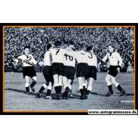 Autogramm Fussball | DFB | 1952 Foto | Erich RETTER (Jubel Jugoslawien)