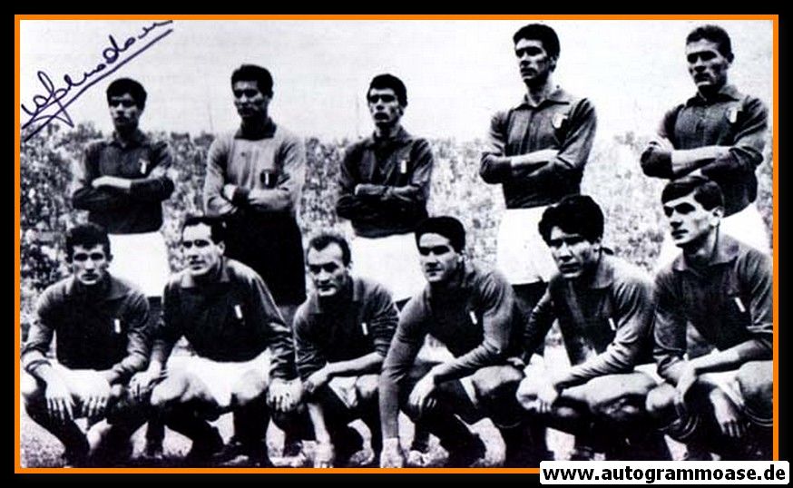 Mannschaftsfoto Fussball | Italien | 1962 WM + 2 AG (Gianni RIVERA + Sandro SALVADORE)