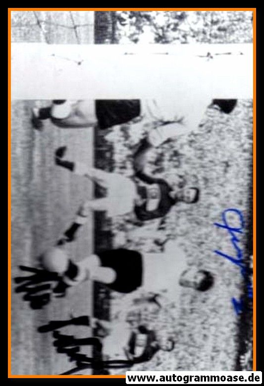 Autogramme Fussball | DFB + Türkei | 1954 WM Foto | SCHÄFER + SEREN (Spielszene SW)