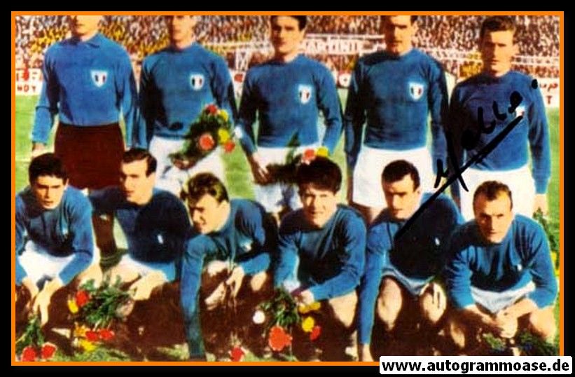 Mannschaftsfoto Fussball | Italien | 1962 WM + AG Giovanni TRAPATTONI