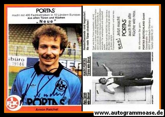 Autogramm Fussball | 1. FC Kaiserslautern | 1981 | Armin REICHEL