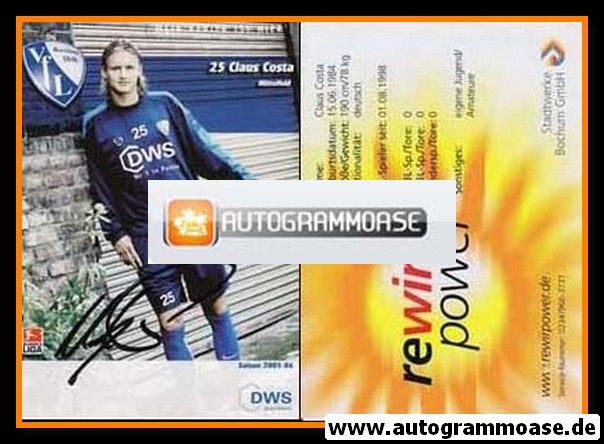 Autogramm Fussball | VfL Bochum | 2005 | Claus COSTA