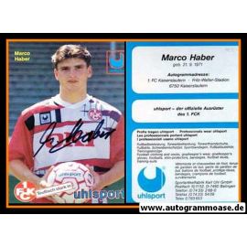 Autogramm Fussball | 1. FC Kaiserslautern | 1994 Uhlsport | Marco HABER