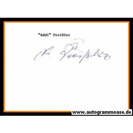Autograph Fussball | Alfred PREISSLER